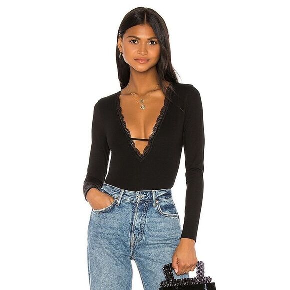 Majorelle Jodie Bodysuit in Black - Picture 1 of 6